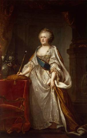 Catherine II Empress of Russia 1794  	by Johann Baptist I Lampi 1751-1830 		State Hermitage Museum St. Petersburg Russia
